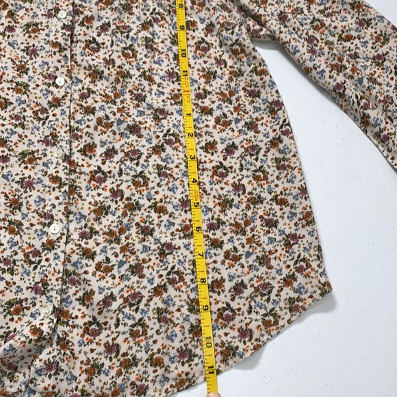 Zara Girl’s Long Sleeve Flowy Floral Blouse Size 11/12 - Picture 8 of 8